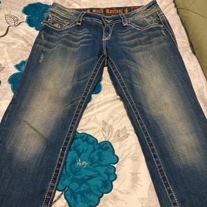 Ladies Rock Revival Celine Capri- Buckle size 31